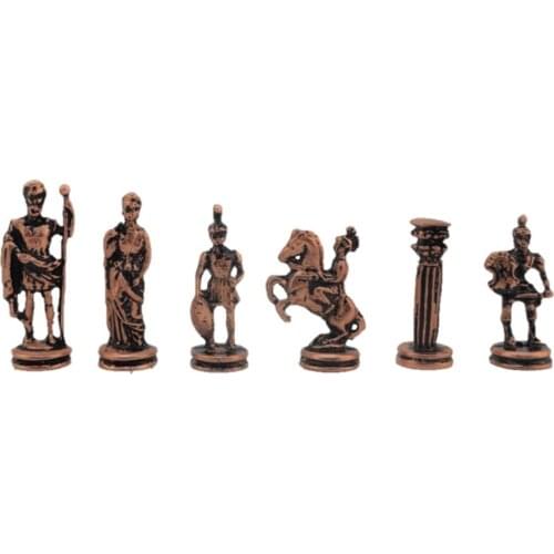 ONLY CHESS MOVE İSTEYENE) Gifthome, Small Metal, Antique, roman Figured Chess Stone High Quality Elite Product