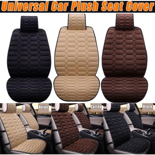 Universal car seat covers set faux fur cute car interior accessories cushion styling winter new plush Warm for Automobiles 1/2pc