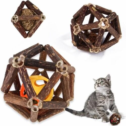 Funny Interactive Cat Toys Ball Diameter Cat Chewing Toy Rattling Sound Scratch Toy for Cats Pet-Supplies S M L