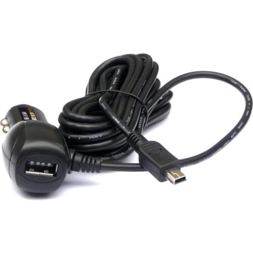 3.5M Car Truck Cigarette Lighter Power Charger Mini USB Straight Cable For GPS/ Driving Recorder