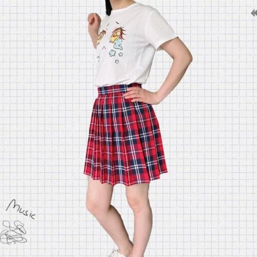 Women Purple Black Gothic Pleated Plaid Skirt Summer High Waist Korean Harajuku Japanese Cute Sexy Mini A-line Skirts JK Cosplay