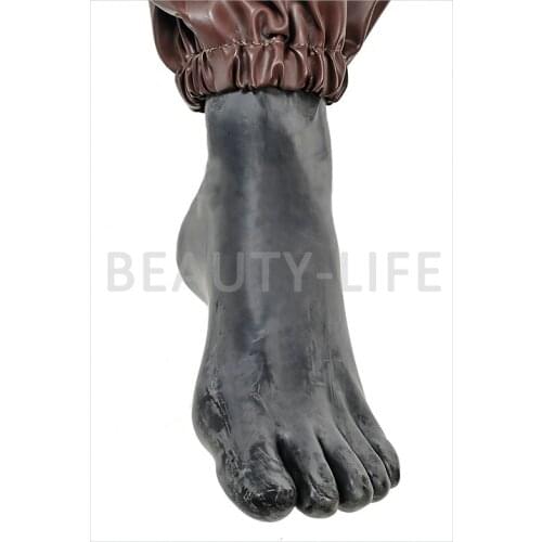 Hot Rubber fetish Socks withToes 100% natural latex hosen sexy seamless bondage plus thickness 0.65mmheavy men