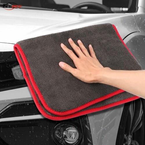 1200GSM Car Towels Cleaning Polishing Wash Tool Detailing Drying Cloth Strong Water Absorption Microfiber Motor Auto Accessories