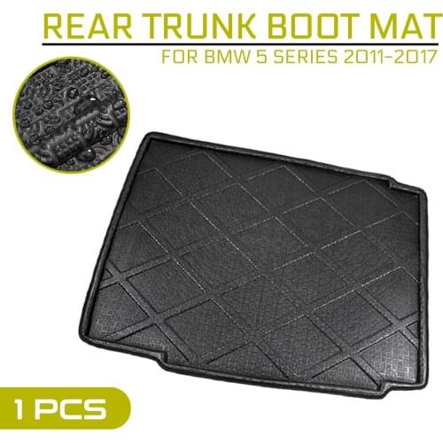 Car Floor Mat Carpet Rear Trunk Anti-mud Cover For BMW 5 Series 2011 2012 2013 2014 2015-2017