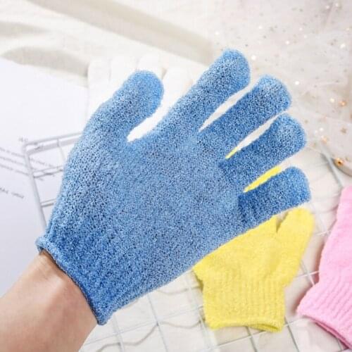 Bath For Peeling Exfoliating Mitt Gloves For Shower Body Brush Fingers Towel Body Massage Sponge Wash Moisturizing SPA Foam