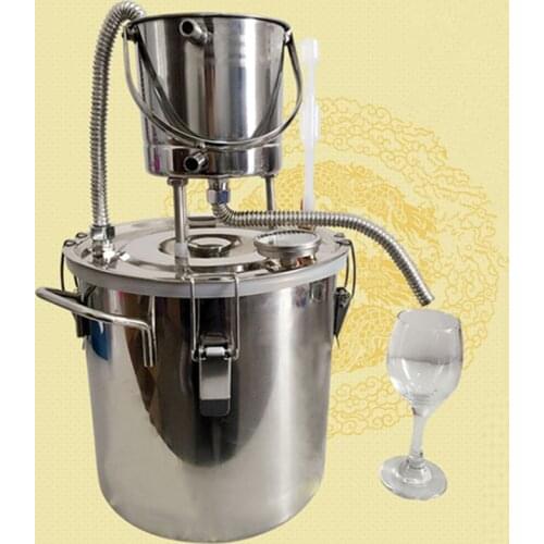 20 L Liters 5 Gal Household Moonshine Still Wine Maker Brew Kit Alcohol Distiller Boiler Stainless Steel Wine Spirit Making