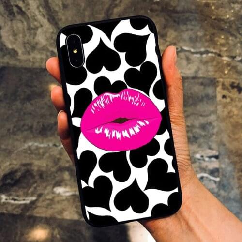 Pop Art Sexy lips Kisses Mobile Phone Shell For Iphone 11 Pro XS Max 12 Mini Hard Cover 7 8 6 Plus XR X SE 2020 5 6S luxury Case