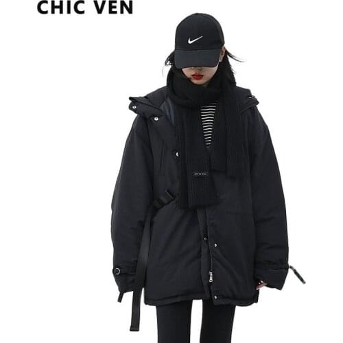 Женские парки с капюшоном CHIC VEN China At AliExpress