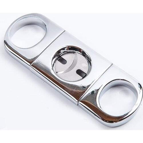 Double Blades Stainless Steel Plated Cigar Cutter Pocket Gadgets Zigarre Cutter Knife Cuban Cigars Scissors