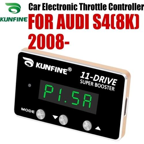 KUNFINE Car Electronic Throttle Controller Racing Accelerator Potent Booster For AUDI S4(8K) 2008-After Tuning Parts Accessory