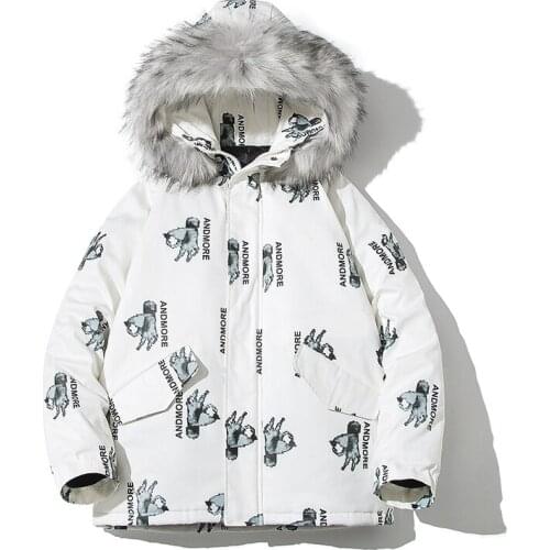 Pu Winter Jackets For Men Vogue Fad Black Hooded Outwear Hip Hop Thicken Warm Parkas Windbreaker Overcoat