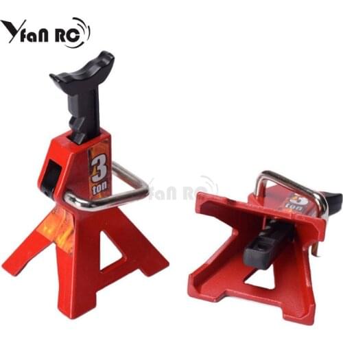 2pcs Metal 6 Ton /3 Ton Scale Jack Stands Height Adjustable Repairing Tool For 1/10 RC Crawler Truck Trx-4 Trx4 Axial SCX10 y321