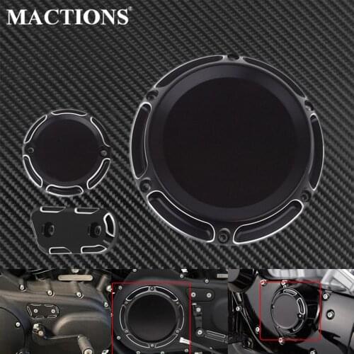 Motorcycle Black CNC Derby Timing Timer Cover Inspection Cover For Harley Sportster XL883 XL1200 Special Roadster Custom 2004-17