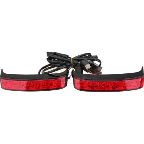 Motorcycle Saddlebag Luggage Tail Run Turn Signal Light Black Lens Lamp For Harley Touring Road King FLHR 14-20 CVO FLHTKSE