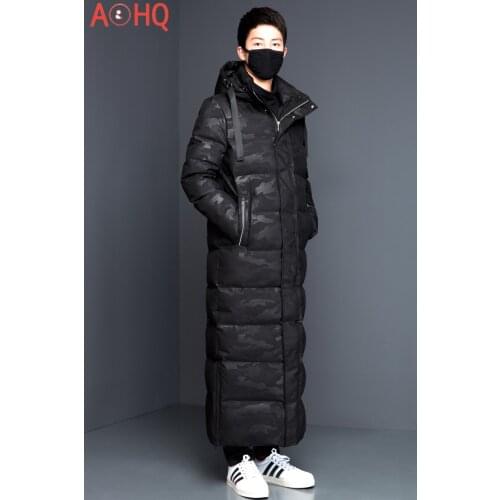 Thick Down Jacket Men Clothing Long Parka 2021 Korean Style 90% Goose Down Jackets Fur Collar Coat Erkekler Ceket LXR954