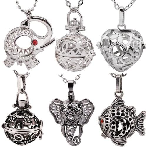 New Heart-Shaped Aromatherapy Perfume Locket Necklace Essential Oil Diffuser Music Ball Jewelry Pendant Charm Women Accessories