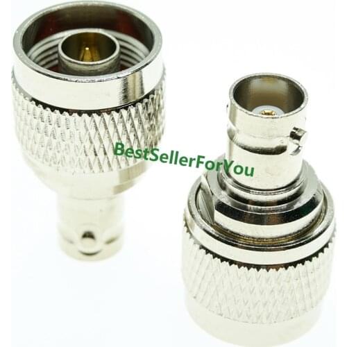 New Connector BNC Female Jack To N Type Male Plug RF Coax Connector Straight Adapter
