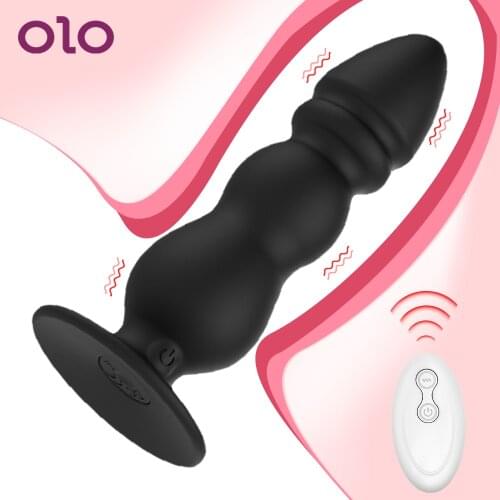 OLO 10 Speed With Strong Sucker Prostate Massager Sex Toys for Women G-spot Stimulator Adult Products Anal Plug Erotic
