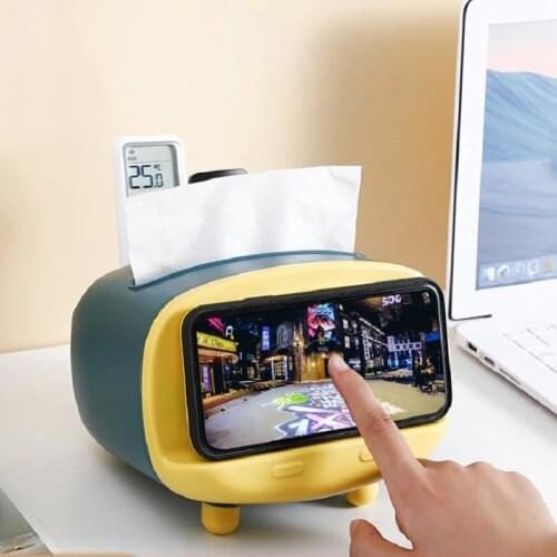 Simple Desktop Storage Tissue Box Nordic Style Creative Multi-Functional Remote Control Holder Servilleter Receive A Case