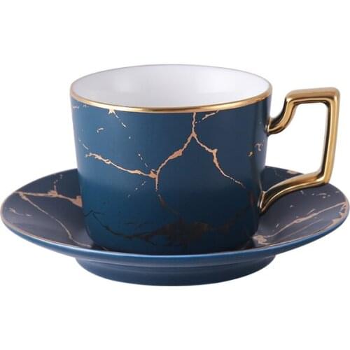 Luxury Nordic Ceramics Cup Saucer Modern Creativity Eco Friendly Manual Coffee Cup Reuseable Tazzine Caffe Interior DecorEK50BD