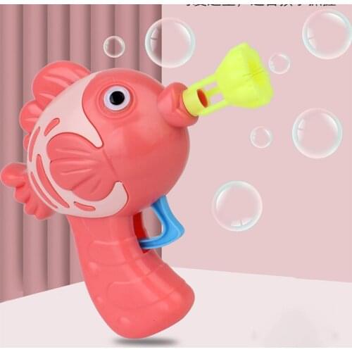 Manual Soap And Water Bubble Machine Cute Fish Childrens Toy Bath Toys Kids Bubbles Birthday Gift Summer Gift For Boys And Girl