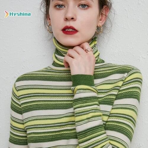 Striped Large Size Sweater for Women
