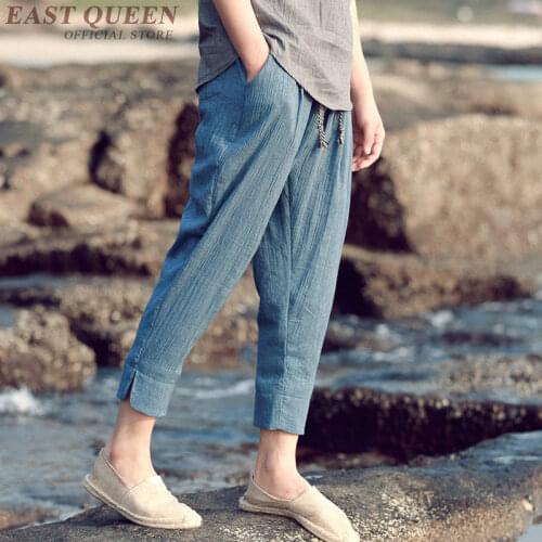 Traditional chinese clothing for men pants solid casual loose trousers online chinese store harem pants trousers AA3877 Y A