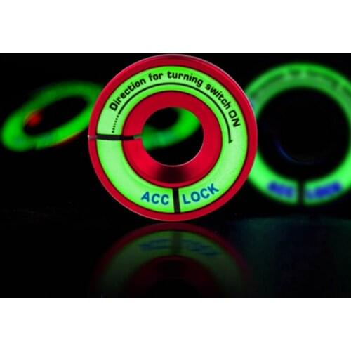 Luminous Night Glow Car Switch Ignition Key Ring Decoration Sticker for Volkswagen For AUDI A1 A3 A4 A5 A6 A7 A8 Q3 Q5 Q7