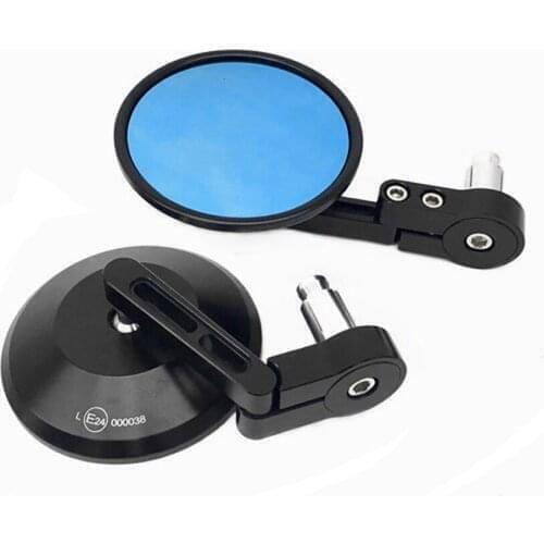 Universal Motorcycle Bar End Mirrors Cafe Racer Motorcycle Rear View Mirror For Vespa Xmax Yamaha MT 07 MT09 BMW R1200gs CB500x