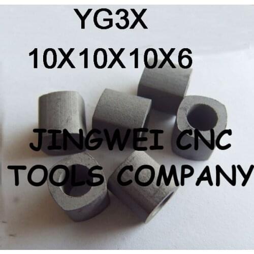YG3X Carbide Power Feed Contact 10X10X10X6 for Wire Cut EDM Parts