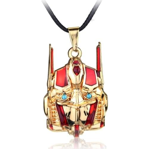 MQCHUN Fashion Movie Jewelry Transformation Robot Rope Chain Necklace For Men Women Fans Gift