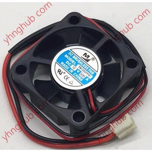 Huaxia Hengtai YM1203PFB1 DC 12V 0.05A 30x30x10mm 2-wire Server Cooling Fan