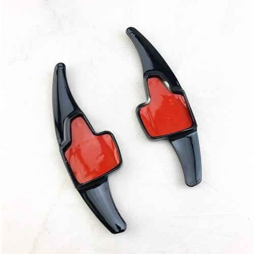 2 PCS Steering Wheel Shift Paddle Shifter Extension Fit for Ford Focus 2015-2020 Auto Parts Wholesale (Black)