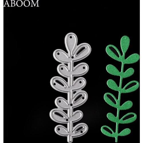 ABOOM New Cute Leaves Metal Cutting Dies For Scrapbooking Stencils DIY Album Cards Decoration Embossing Folder Die Cuts Template