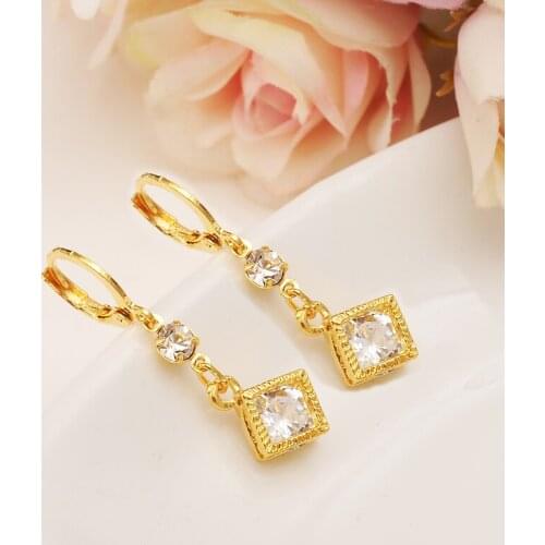 Bangrui New Fashion Design Women Charming Roman Numerals Earrings Zircon Earrings For Women Wedding Gift