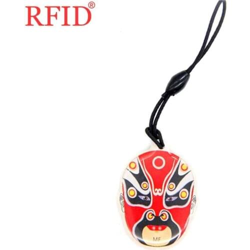 UID S50 1K 13.56Mhz Rewritable Keyfob Tag Changeable NFC Keychain RFID Writable IC Card Keychain Token Tag Access Control Card 1