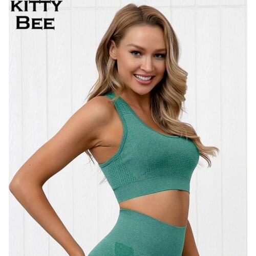 Push Up Sports Bras Seamless Sports Bra For Women Gym Bralette Crop Top Fitness Women Yoga Bra Workout Brassiere Sport Femme