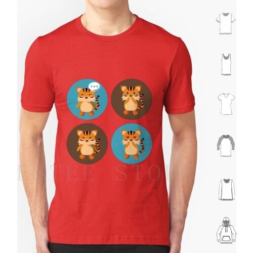 Cute Tiger For Cat Vs Tiger And Tiger Vs Cat T Shirt Men Cotton 6Xl Cat Tiger Tiger Vs Cat Tiger Fan Tiger Lover Pet Tiger
