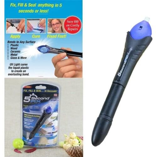 5 Second Fix UV Light Repair Tool With Glue Super Powered Liquid Plastic Welding Compound outdoor tool