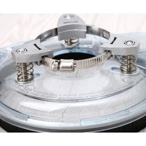 Dust Shroud Kit Dry Grinding Dust Cover for Angle Hand Grinder Clear 4"/ 5"