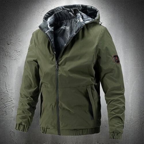 Jackets Coat 2021 Hooded Men Detachable Mens top Jackets Autumn Camouflage Jacket Coat Camo Casual Waterproof Military Zipper