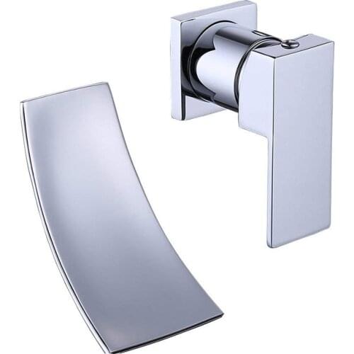 Copper chrome table basin tap washbasin tap hot and cold waterfall basin tap single double hole