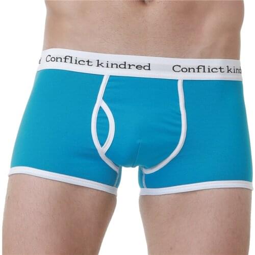 Underwear Men Cotton Underpants Man boxer shorts Cartoon Panties male boxers Ice silk print Solid color Soft Mens Underware