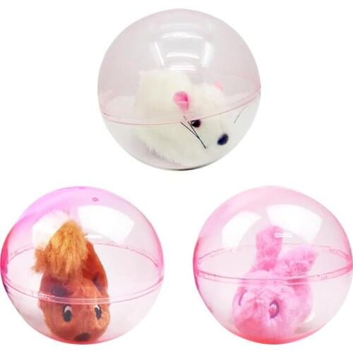 Novelty Electric Hamster Rabbit Animal Running Rolling Ball Kids Children Toys