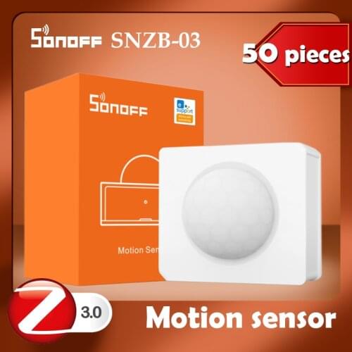NEW 1-50pcs SONOFF SNZB-03 Zigbee Motion Sensor Detector Smart Control Via eWeLink ZBBridge Required Work With Alexa Google Home