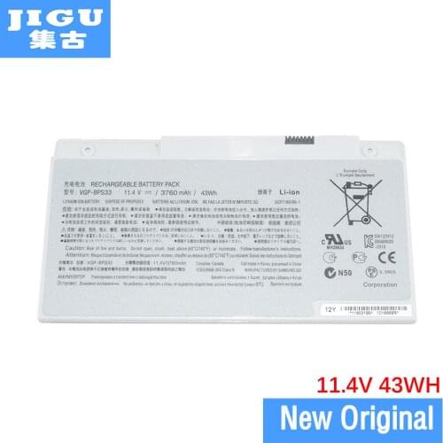 JIGU VGP-BPS33 Original laptop Battery For SONY for VAIO SVT14 SVT15 T14 T15 SVT14113CX SVT151190X 11.4V 3760MAH 43WH