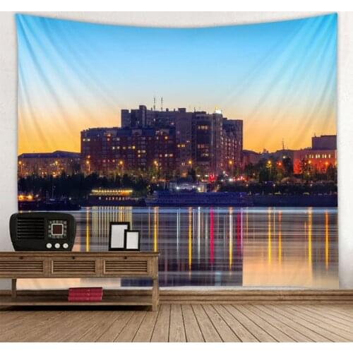Lake Tapestry Bohemian Wall Hanging Dream Hanging Cloth Mandala Printed Tapestry Living Room Bedroom Home Decor
