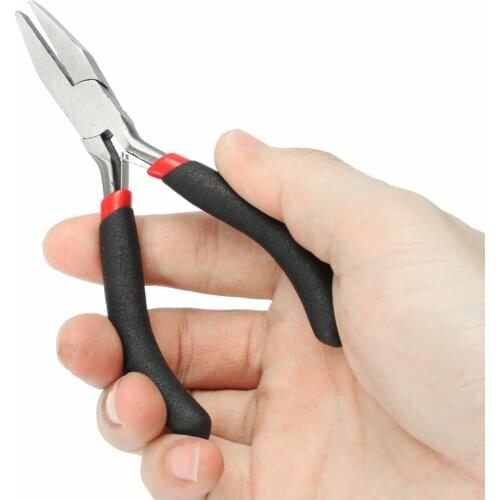 Jewelry Pliers Tool Equipment 12cm Long Needle Nose Pliers For Accessory Jewelry Making (Long Nose without Teeth)