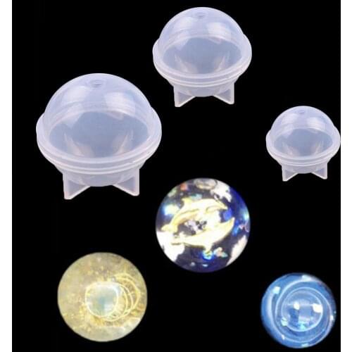 20/30/40/50/60mm Round Sphere Ball Silicone Mold Mould Pendant Jewelry Making UV Resin Craft DIY