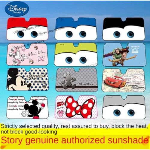Disney Minnie Windshield Sunshade Cute Car Sunshade Cover Car Windshield Snow Sun Shade Waterproof Cartoon Protector Cover Car